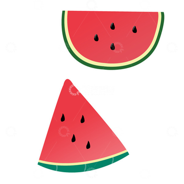 源文件下载【趣麦麦图】红色手绘西瓜手绘元素