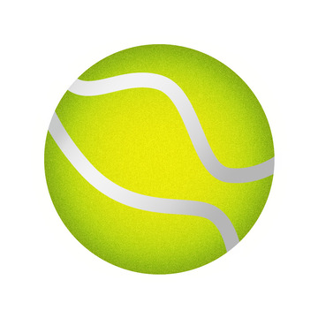 逼真网球免抠实物素材