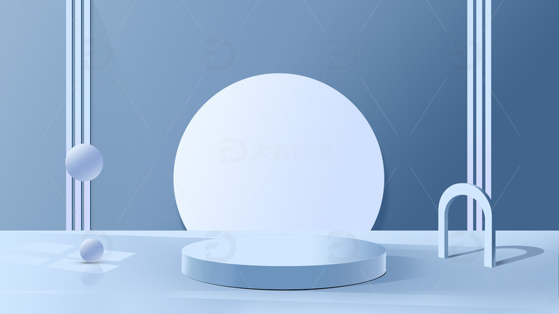 蓝色 清新 家电 海报 电商