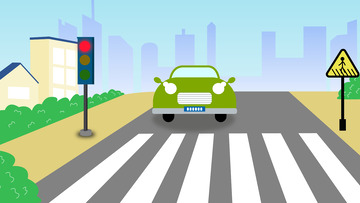 暑假安全安全出行插画背景