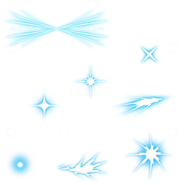 源文件下载【趣麦麦图】冷光光晕光效游戏特效光