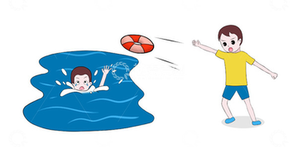 源文件下载【趣麦麦图】学生预防溺水手绘插画