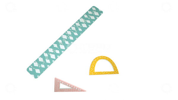 源文件下载【趣麦麦图】彩色清新教师教学专用量尺