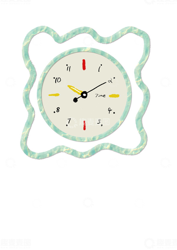 源文件下载【趣麦麦图】-绿色 高级简单 小清新 时钟