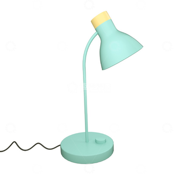 源文件下载【趣麦麦图】蓝色简约学生专用台灯装饰