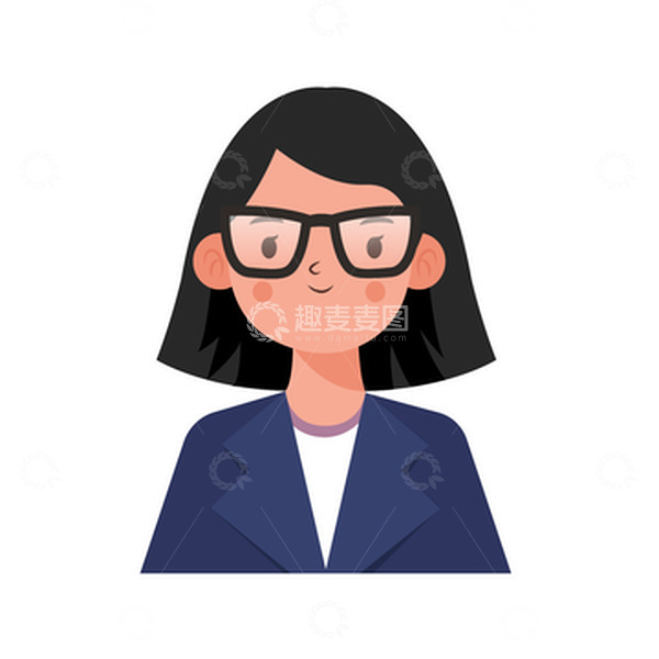 源文件下载【趣麦麦图】正装戴眼镜老师教师节