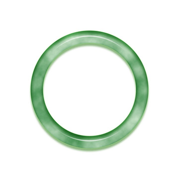 逼真珍贵翡翠手镯手饰项链免抠元素