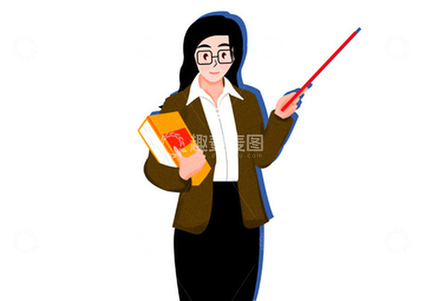 源文件下载【趣麦麦图】教师节老师元素扁平