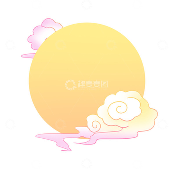源文件下载【趣麦麦图】七夕情人节国潮风月亮