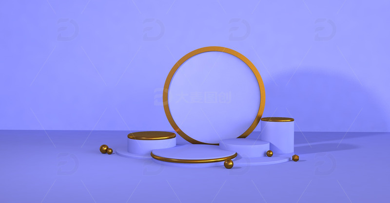 源文件下载【趣麦麦图】电商，C4D 三维，背景，极简