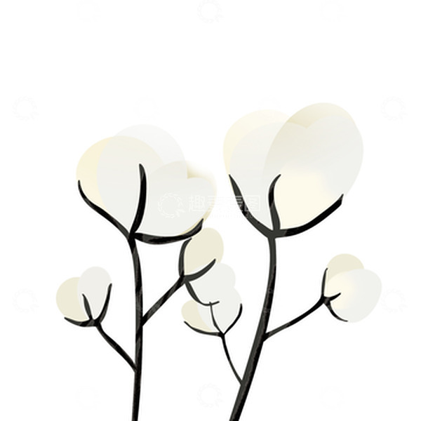 源文件下载【趣麦麦图】立秋棉花小元素