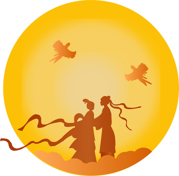七夕牛郎织女元素