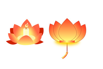 中元节莲花灯荷花灯