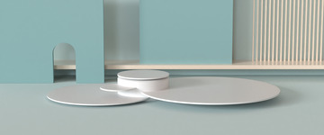 蓝白色电商舞台背景