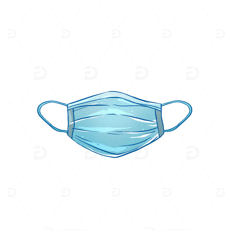 源文件下载【趣麦麦图】手绘卡通口罩防疫疫情元素