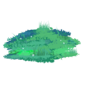 草皮草地草坪手绘图