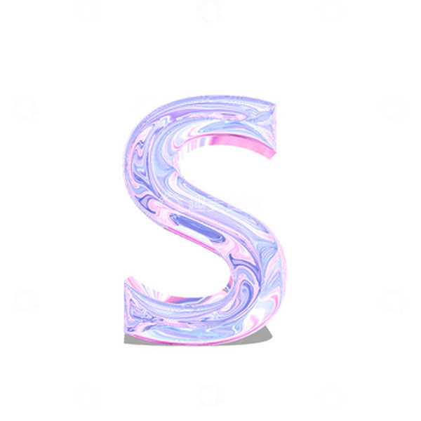 源文件下载【趣麦麦图】3D镭射流体金属字