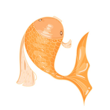 手绘遇见锦鲤好运连连