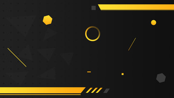 极简创意黑黄几何背景