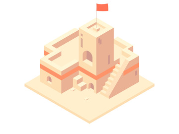 立体城堡2D元素