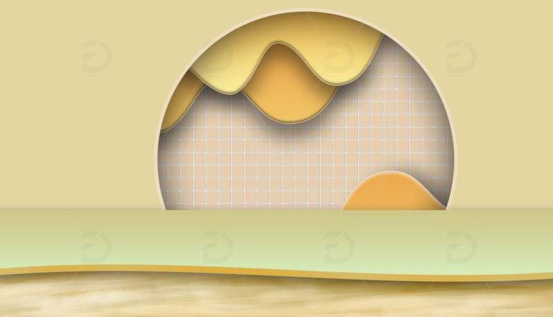 源文件下载【趣麦麦图】-黄色橙色电商清爽C4D场景PSD