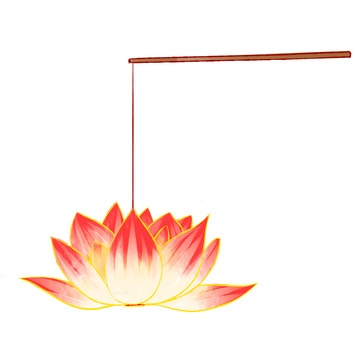 手绘灯笼花灯河灯中元节节日灯笼元素