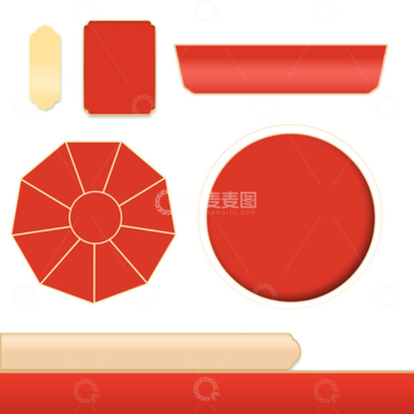 源文件下载【趣麦麦图】电商详情页主图常用边框图标分类