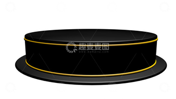 源文件下载【趣麦麦图】c4d黑金产品展台
