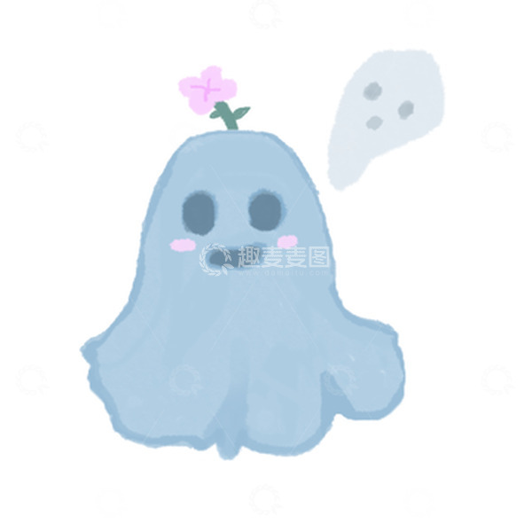 源文件下载【趣麦麦图】中元节手绘可爱小鬼元素