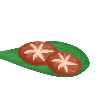 食物香菇菌类蔬菜手绘素材