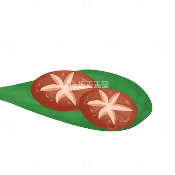 源文件下载【趣麦麦图】食物香菇菌类蔬菜手绘素材