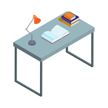 台灯书桌学习书本课桌