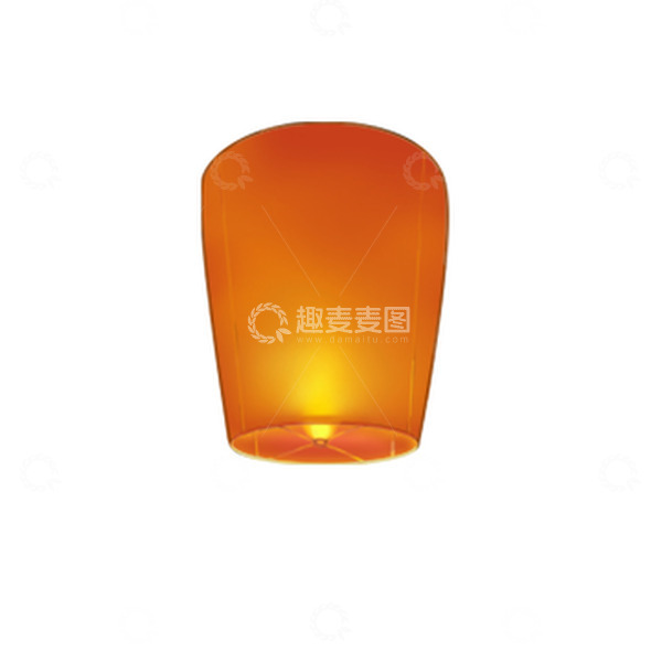 源文件下载【趣麦麦图】中元节红色孔明灯