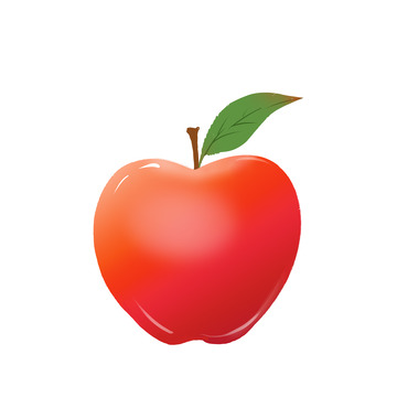 手绘小清新水果苹果平安果红苹果圣诞节