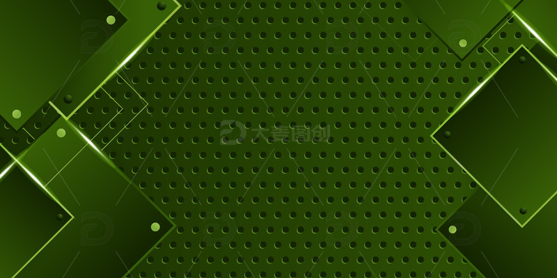 源文件下载【趣麦麦图】机械线条企业年会背景展板