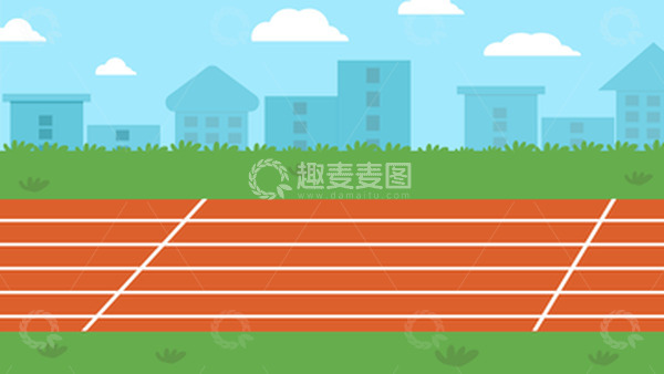源文件下载【趣麦麦图】-卡通开学季校园操场矢量场景
