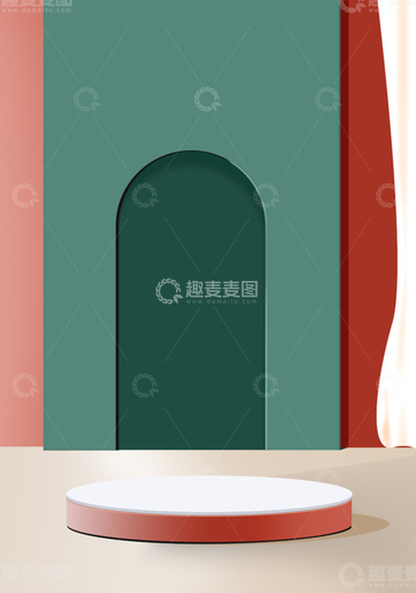 源文件下载【趣麦麦图】红色 国潮  电商  背景  首页