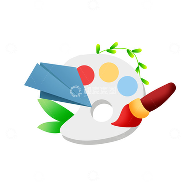 源文件下载【趣麦麦图】矢量手绘美术开学季文具装饰元素