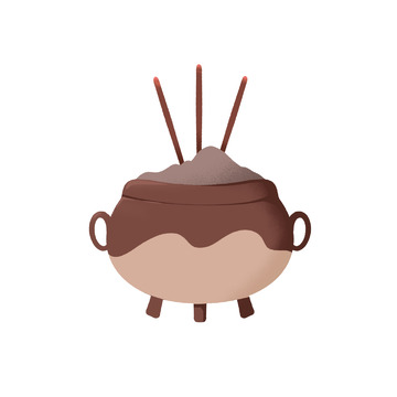 中元节祭祀点香香炉