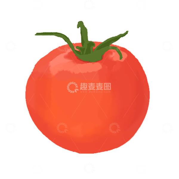 源文件下载【趣麦麦图】手绘小清新西红柿