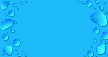 蓝色简约小清新水滴背景