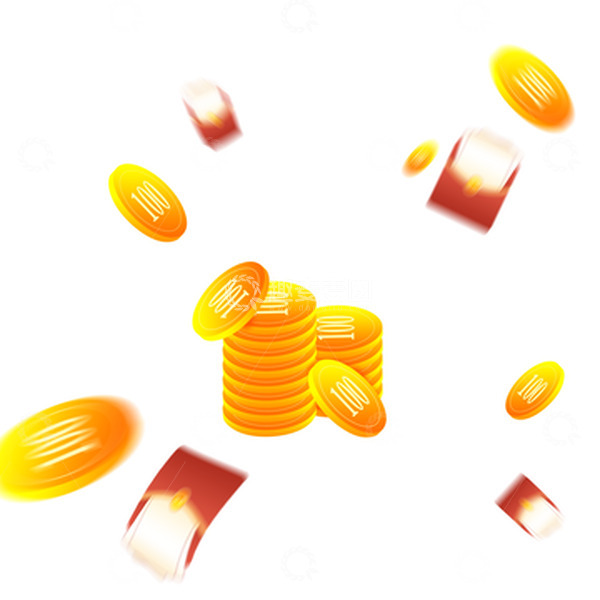 源文件下载【趣麦麦图】电商促销金币红包飞溅活动宣传优惠装饰元素
