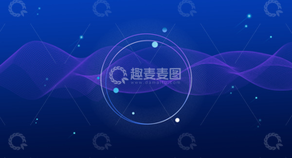 源文件下载【趣麦麦图】渐变电商banner科技线条几何光效背景