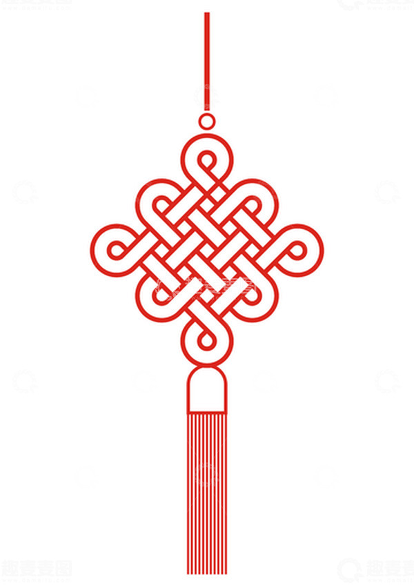 源文件下载【趣麦麦图】红色中国风中国结元素