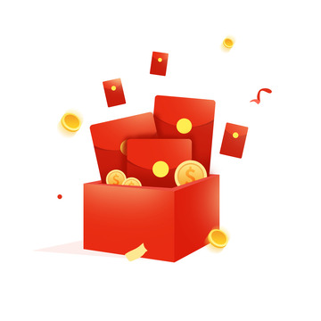 开礼盒抽奖活动红包活动礼盒拆包