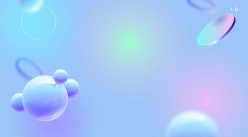 玻璃渐变小清新淘宝活动背景