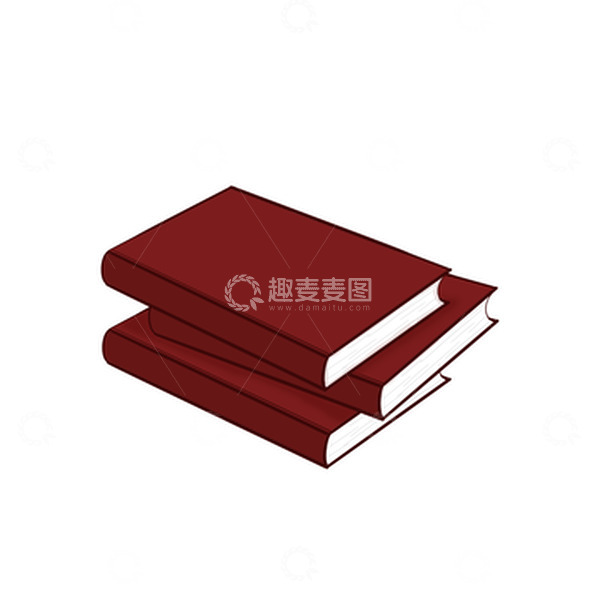 源文件下载【趣麦麦图】红色书本笔记本教师节开学季手绘图