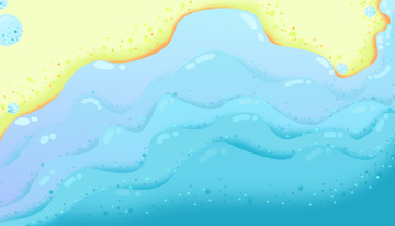 夏日海滩小清新背景