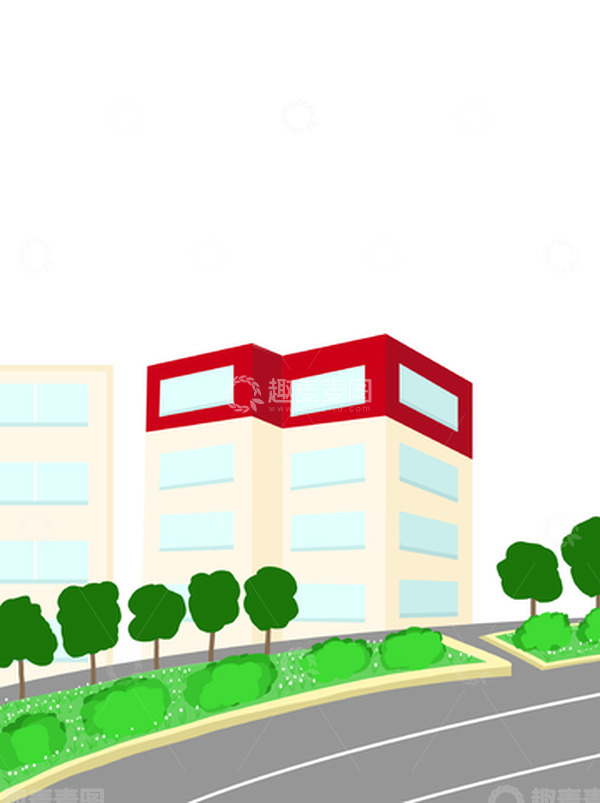 学校校园青春绿化学生建筑开学