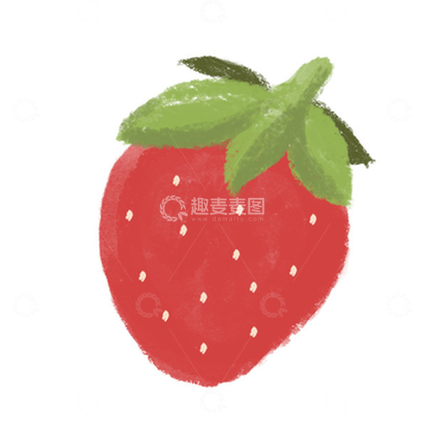 源文件下载【趣麦麦图】红色插画小草莓